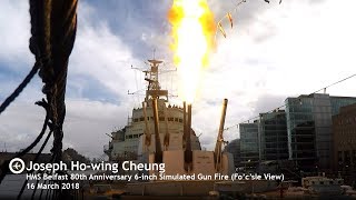 Celebrating HMS Belfasts 80th Birthday With A Big Bang Close Up [upl. by Etnoval887]