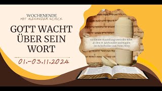 Jesus Qumran amp Schriftrollen vom Toten Meer  Gott wacht über sein Wort  Alexander Schick  LIVE [upl. by Butch]