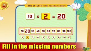 G2  Module 16  Exercise 2  Fill in the missing numbers  Appu Series  Grade 2 Math Learning [upl. by Htebi77]