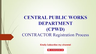 Complete Process to Registration in CPWD  CPWD Enlistment  Contractor Registration [upl. by Oric]