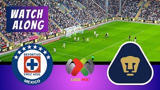 ⚽ Cruz Azul vs Pumas UNAM  Mexican Liga BBVA MX 20232024  eFootball PES Simulation [upl. by Nimsay]