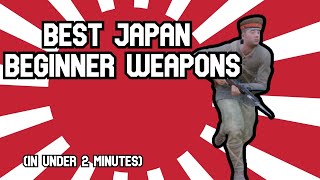 BEST JAPANESE BEGINNER WEAPONS IN ENLISTED In under 2 minutes [upl. by Madalena]