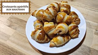 🥐 MINICROISSANTS APERITIFS AUX SAUCISSES  FACILE RAPIDE [upl. by Gusti808]