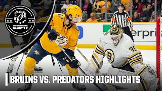 Boston Bruins vs Nashville Predators  Full Game Highlights  NHL on ESPN [upl. by Anivid]