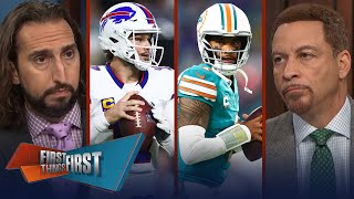 Tua suffers concussion Bills beat Dolphins Did Buffalo put the NFL on notice  FIRST THINGS FIRST [upl. by Fi506]