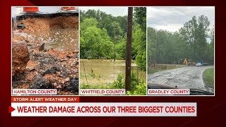 Severe storm damage across the Tennessee Valley [upl. by Liamsi]