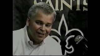 182001 Saints final press conference for 2000 season Houma LA TV station edited [upl. by Cory]