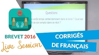 Brevet 2016  Corrigés de Français [upl. by Anikes]