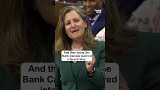 Freeland says Edmonton Oilers Stanley Cup finals BoC interest rate cut shows “Canada is on a roll” [upl. by Ogir]