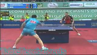 Ma Long Vs Vladimir Samsonov  12 Final World Cup Moscow 2009 [upl. by Townshend913]