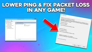 How to FIX Packet Loss amp LOWER Ping in all games with One Setting [upl. by Fabriane]