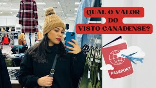 Qual valor do visto canadense canada toronto viagemsolo viagemdesonho [upl. by Graniah]