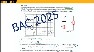 Dipôle RC correction exercice N°2 BAC SCIENTIFIQUE [upl. by Eanram]