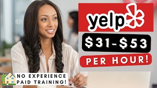 YELP WORK FROM HOME REMOTE JOBS 2023  NO EXPERIENCE  PAID TRAINING [upl. by Ientruoc220]