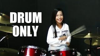 Mere Khwabon Mein Jo Aaye  DRUM ONLY by Nur Amira Syahira [upl. by Ramso]