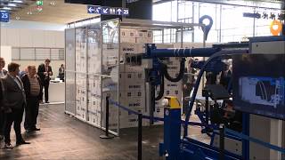 Copal at Cemat Hannover 2018 Full automatic container unloading with the C2 system [upl. by Alyahsat]