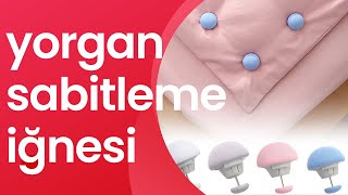 Mantar şeklinde yorgan sabitleme iğnesi  Yorgan kılıfı sabitleme aparatı [upl. by Pavlov]