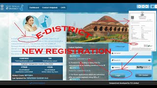 how to register west bengal e district  e district registration  edistrictwbgovin  new [upl. by Ahsuat]