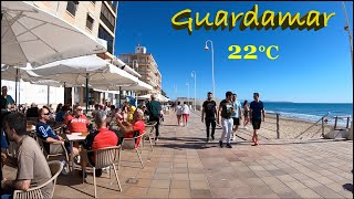 Guardamar del Segura Costa Blanca Spain Sunday Morning Promenade and Beach Walking Tour 🇪🇸 [upl. by Entruoc]