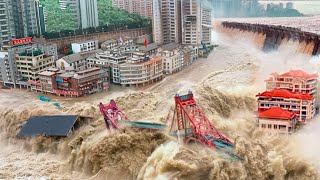 Mass Evacuation in Beijing China Rivers overflowed and flooded the capital of China [upl. by Addam]