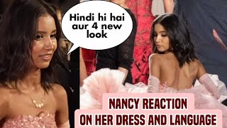 Nancy Tyagi Reaction Her looks and fashion at Cannes 2024 Nancy Tyagi new look at Cannes 2024 [upl. by Asira]