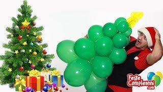 Albero di Natale con Palloncini  Decorazioni Natale  Tutorial 49  Feste Compleanni [upl. by Enialedam918]