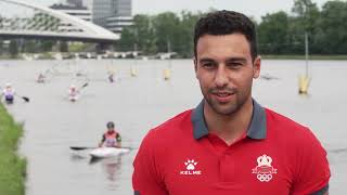 Mathis Soudi Morocco Kayak Slalom  Paris 2024 Olympics preparation [upl. by Enayd]