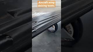 Cessna 421 aircraft wing leading edge deicing boots [upl. by Airetnuhs958]