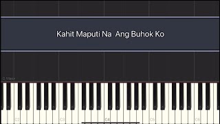 Kahit Maputi Na Ang Buhok Ko Simplified Version Synthesia Piano Tutorial [upl. by Lirbij649]