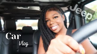 CAR VLOG  DRIVE WITH ME IN MY NEW JEEP WRANGLER  CAR ACCESSORIES [upl. by Low231]