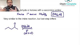 Aldehydes and Ketones  Enamine Formation [upl. by Vaughn]