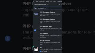 VSCODE  Extension Import Class Laravel Tanpa Ketik Manual shorts [upl. by Lorac91]