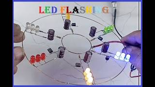 LED FLASHING WHEEL CIRCUIT [upl. by Maryann]