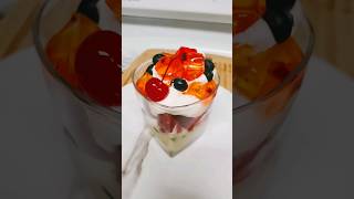 fruit Custard Trifle dessert  How to make fruit Custard [upl. by Binni]