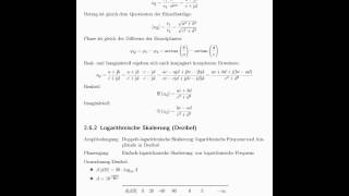 262 Logarithmische Skalierung Dezibel [upl. by Kalina]