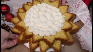 STELLA di NATALE PANDORO Farcito con CREMA di Mascarpone ricetta FACILISSIMA e VELOCE [upl. by Laughton]