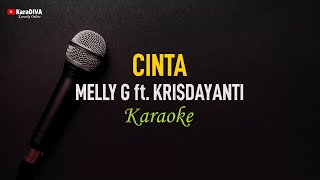 Melly Goeslaw ft Krisdayanti  CINTA Karaoke [upl. by Namrej]