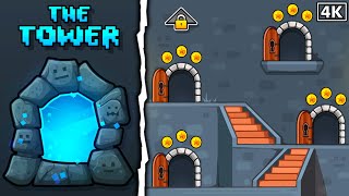 4K quotThe Towerquot  ALL LEVELS  ALL COINS  Geometry Dash 22 [upl. by Yatnuahc]