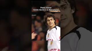 Pablo Aimar Gesto Técnico vs Barcelona aimar valencia football barcelona [upl. by Ynohtna]