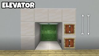 UP AND DOWN ELEVATOR IN MINECRAFT BEDROCK [upl. by Fraze920]