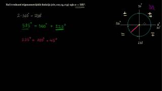 Nalazenje vrednosti trigonometrijskih funkcija za dati ugao [upl. by Inesita]