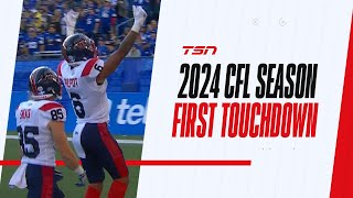 Philpot scores the first touchdown of the new CFL season [upl. by Lenni727]