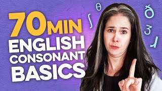 Learn 24 English Consonant Sounds in 70 Minutes  Pronunciation Compilation  Rachels English [upl. by Adikam883]