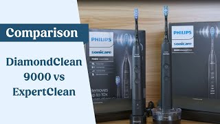 Sonicare DiamondClean 9000 vs ExpertClean 7300 UK [upl. by Erdnaek]