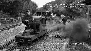 APEDALE VALLEY LIGHT RAILWAY A RIDE ON THE INDUSTRIAL RAILWAY DRIVER  NATHAN OCONNOR 16923 [upl. by Eceerahs]