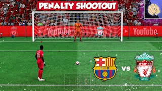 FIFA 22  Penalty shootout  Barcelona vs Liverpool 🔥 [upl. by Kenleigh479]