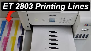 Epson ET 2803 Printing Lines Fix Vertical or Horizontal Lines [upl. by Annaliese]