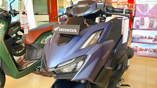 2024 Honda VARIO 160 ABS Grande Matte Blue  Most Comfortable Scooters [upl. by Bible]