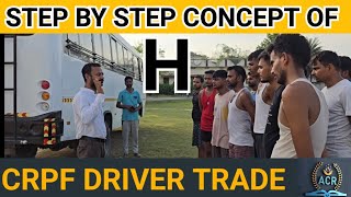 Crpf driver trade test Step by step concept of H track cisfdriver tradetest bihar acr 2024 [upl. by Ottilie]