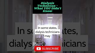 Dialysis TechnicianWhat YOU didnt know [upl. by Konstance]